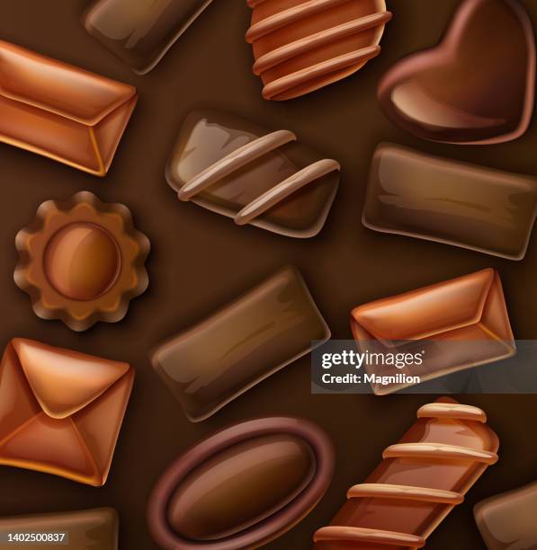 praline hintergrund - torte von oben stock-grafiken, -clipart, -cartoons und -symbole