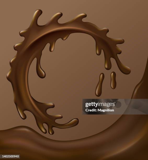 chocolate splash - chocolate splash stock illustrations