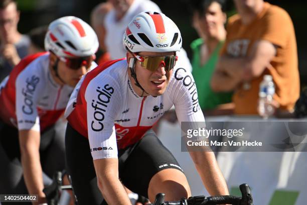 Kenneth Vanbilsen of Belgium and Team Cofidis competes during the 39th Elfstedenronde Brugge 2022 a 192,3km one day race from Bruges to Bruges /...