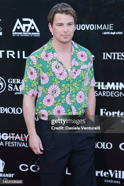 Josh Hartnett attends the Filming Italy 2022 red carpet on June 12, 2022 in Santa Margherita di Pula, Italy.