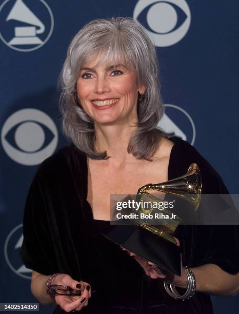 Grammy Winner Emmylou Harris backstage at the Grammy Awards Show, February 23, 2000 in Los Angeles, California.