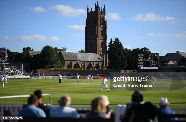 General view of play during Day One of the LV= Insurance County Championship match between Somerset and Surrey at The Cooper Associates County Ground...