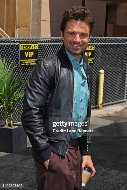 Sebastian Stan attends Los Angeles FYC "Clips + Conversation" event for Hulu's "Pam & Tommy" at El Capitan Theatre on June 12, 2022 in Los Angeles,...