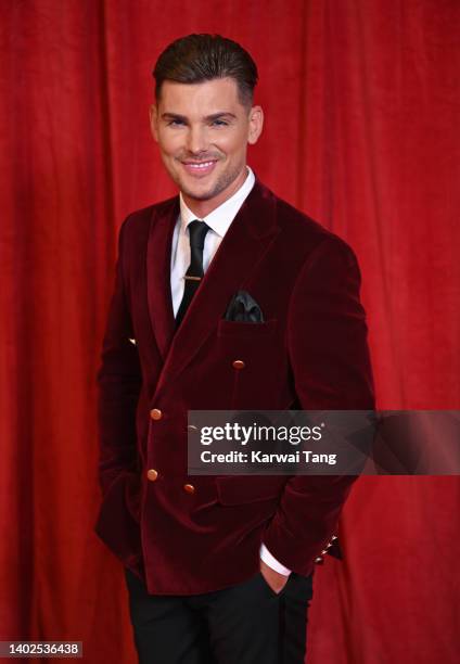 Kieron Richardson attends the 2022 British Soap Awards at Hackney Empire on June 11, 2022 in London, England.