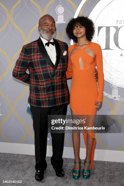 David Alan Grier and Luisa Danbi Grier-Kim attends the 75th Annual Tony Awards at Radio City Music Hall on June 12, 2022 in New York City.