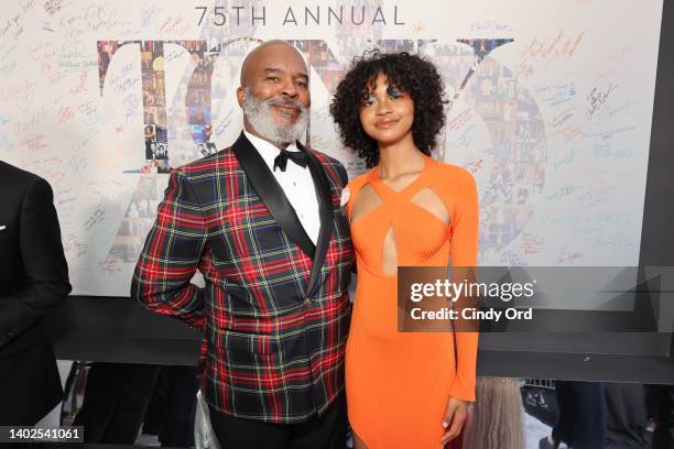 David Alan Grier and Luisa Danbi Grier-Kim attend the 75th Annual Tony Awards at Radio City Music Hall on June 12, 2022 in New York City.