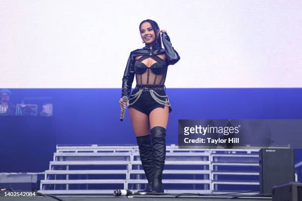 Becky G performs onstage during 2022 Governors Ball Music Festival - Day 3 at Citi Field on June 12, 2022 in New York City.