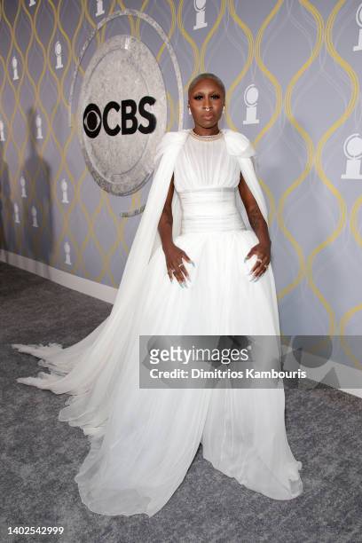Cynthia Erivo attends the 75th Annual Tony Awards at Radio City Music Hall on June 12, 2022 in New York City.
