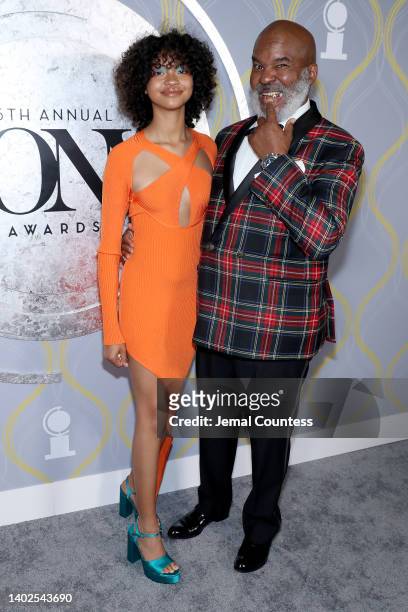 Luisa Danbi Grier-Kim and David Alan Grier attend the 75th Annual Tony Awards at Radio City Music Hall on June 12, 2022 in New York City.