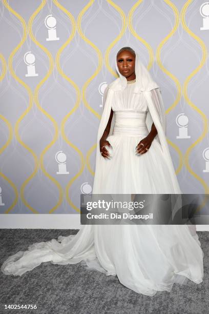 Cynthia Erivo attends the 75th Annual Tony Awards at Radio City Music Hall on June 12, 2022 in New York City.