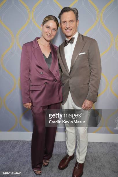 Anna Musky-Goldwyn and Tony Goldwyn attends the 75th Annual Tony Awards at Radio City Music Hall on June 12, 2022 in New York City.