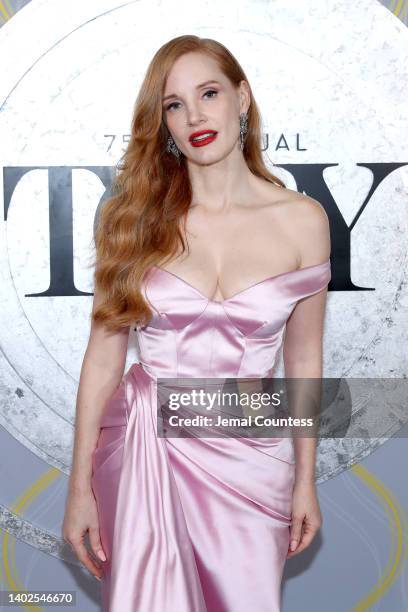 Jessica Chastain attends the 75th Annual Tony Awards at Radio City Music Hall on June 12, 2022 in New York City.