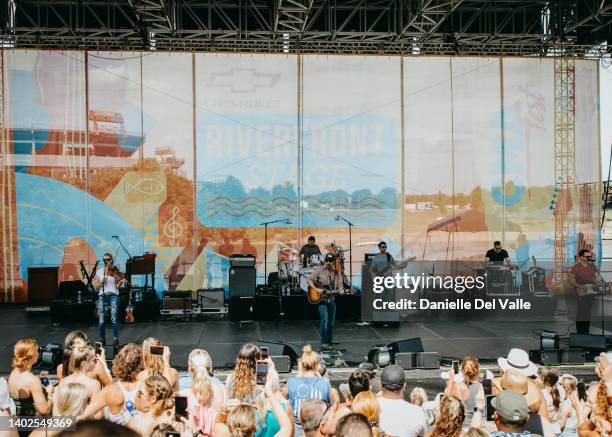 Easton Corbin performs onstage during day 4 of CMA Fest 2022 at the Chevy Riverfront stage on June 12, 2022 in Nashville, Tennessee.