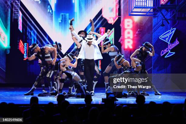 Myles Frost performs a number from "MJ" onstage at the 75th Annual Tony Awards at Radio City Music Hall on June 12, 2022 in New York City.