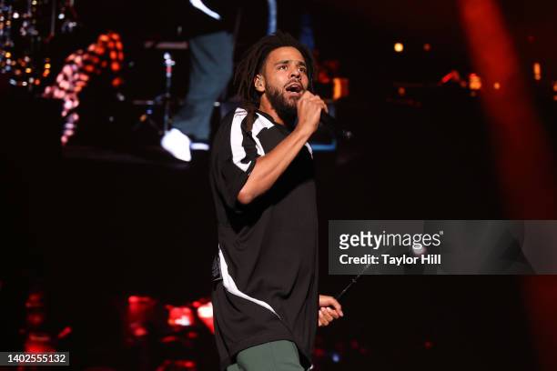 Cole performs onstage during 2022 Governors Ball Music Festival - Day 3 at Citi Field on June 12, 2022 in New York City.