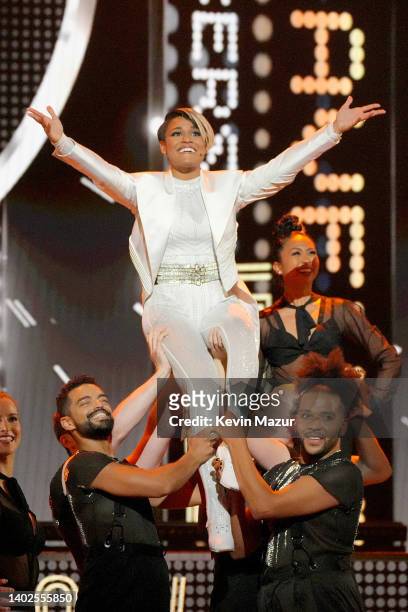 Ariana DeBose performs onstage during the 75th Annual Tony Awards at Radio City Music Hall on June 12, 2022 in New York City.