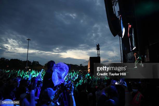 Cole performs onstage during 2022 Governors Ball Music Festival - Day 3 at Citi Field on June 12, 2022 in New York City.