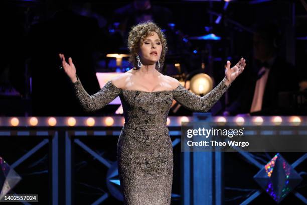 Bernadette Peters performs onstage at the 75th Annual Tony Awards at Radio City Music Hall on June 12, 2022 in New York City.