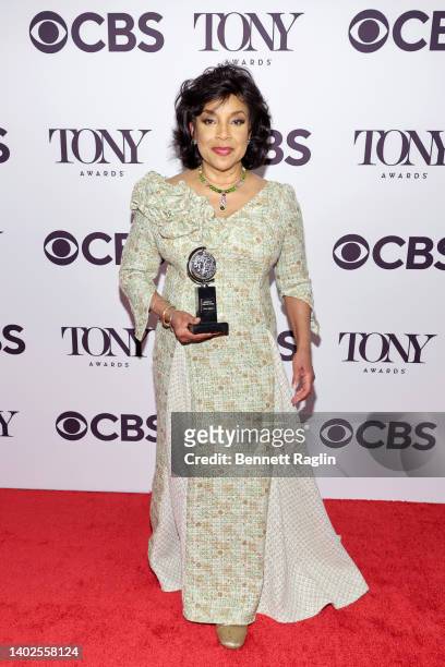 Phylicia Rashad, winner of Best Performance by an Actress in a Featured Role in a Play for "Skeleton Key" is seen during the 75th Annual Tony Awards...