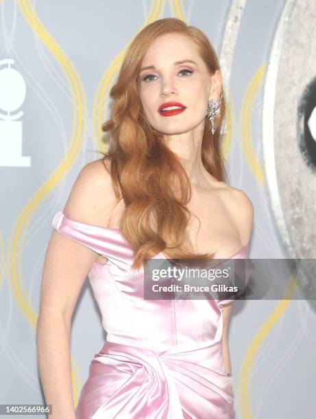 Jessica Chastain attends 75th Annual Tony Awards at Radio City Music Hall on June 12, 2022 in New York City.