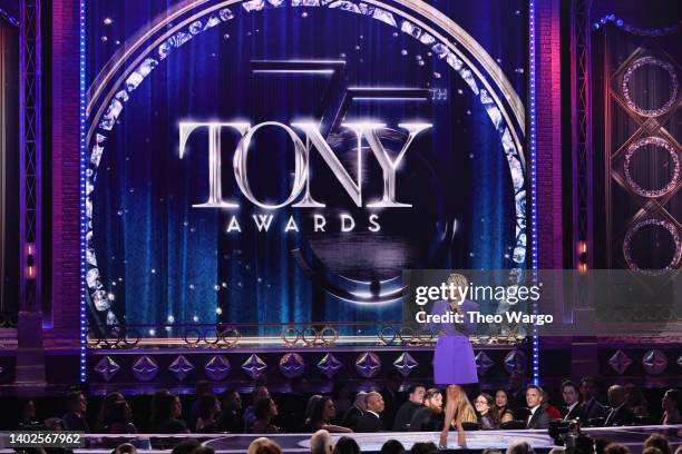 Ariana DeBose performs onstage at the 75th Annual Tony Awards at Radio City Music Hall on June 12, 2022 in New York City.