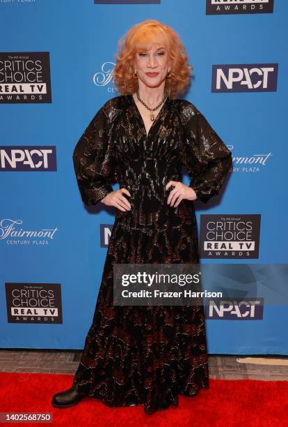 Kathy Griffin attends the 4th Annual Critics Choice Real TV Awards at Fairmont Century Plaza on June 12, 2022 in Los Angeles, California.