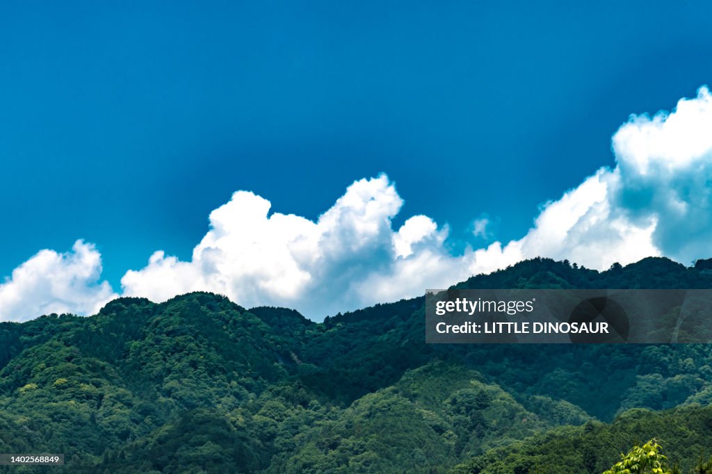 Mountain and blue sky