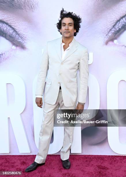 Naveen Andrews attends the Emmy FYC "Clips & Conversation" Event for Hulu's "The Dropout" at El Capitan Theatre on June 12, 2022 in Los Angeles,...