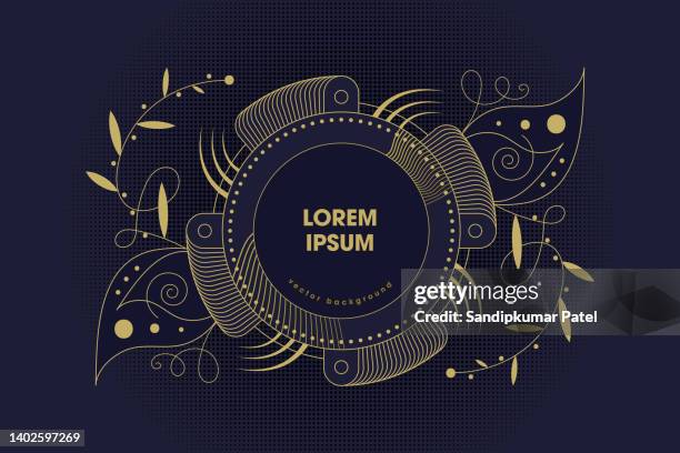 abstract element with gold lines. - construction frame stock illustrations
