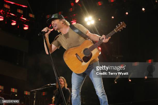 Dierks Bentley performs during day 4 of CMA Fest 2022 at Nissan Stadium on June 12, 2022 in Nashville, Tennessee.