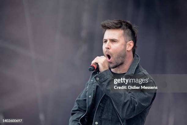 Schimmerling performs live on stage during Rock am Ring at Nuerburgring on June 4, 2022 in Nuerburg, Germany.