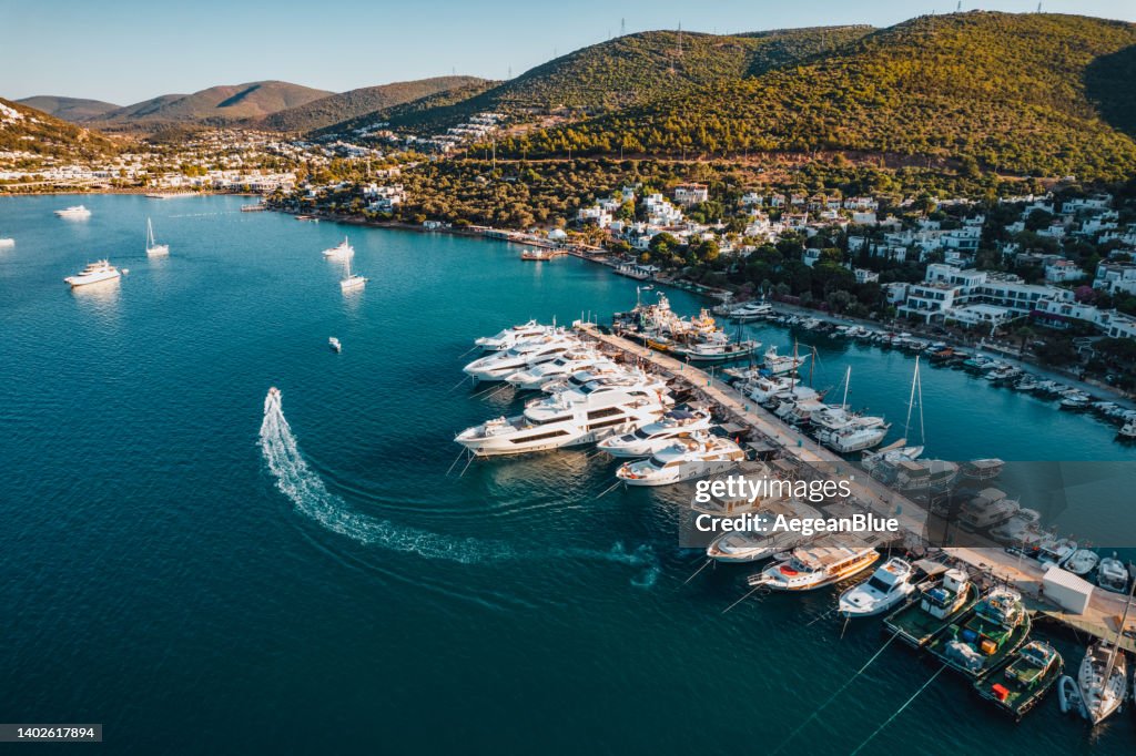 Luftaufnahme Torba Marina in Bodrum Türkei