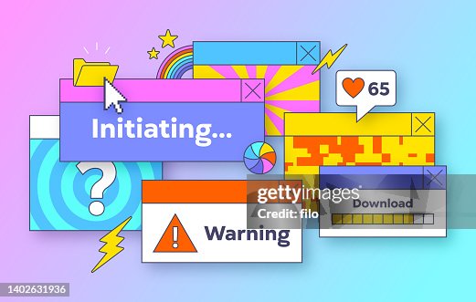 Retro Windows Interface Abstract Aesthetic Computer User Interface Dialog Window Retro Windows Interface Abstract Aesthetic Computer User Interface Dialog Window
