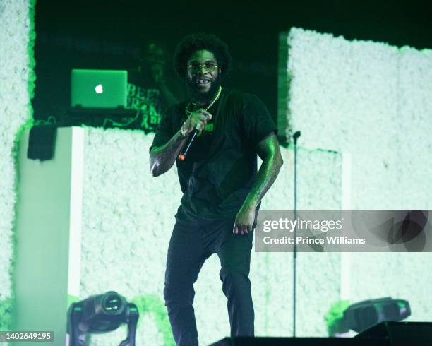 Big K.R.I.T. Performs during Big K.R.I.T. Digital Roses Tour at Tabernacle on June 10, 2022 in Atlanta, Georgia.