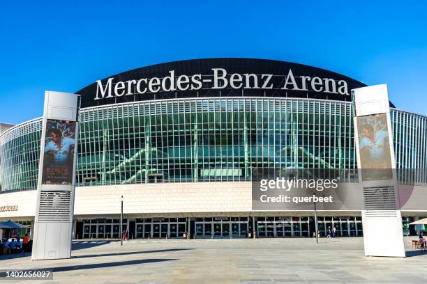 mercedes-benz arena in berlin - mercedes benz arena berlin stock pictures, royalty-free photos & images