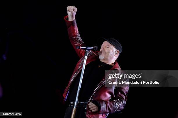 Italian singer Vasco Rossi performs in concert at Circus Maximus during the Vasco Live Tour 2022. Rome , June 11th, 2022