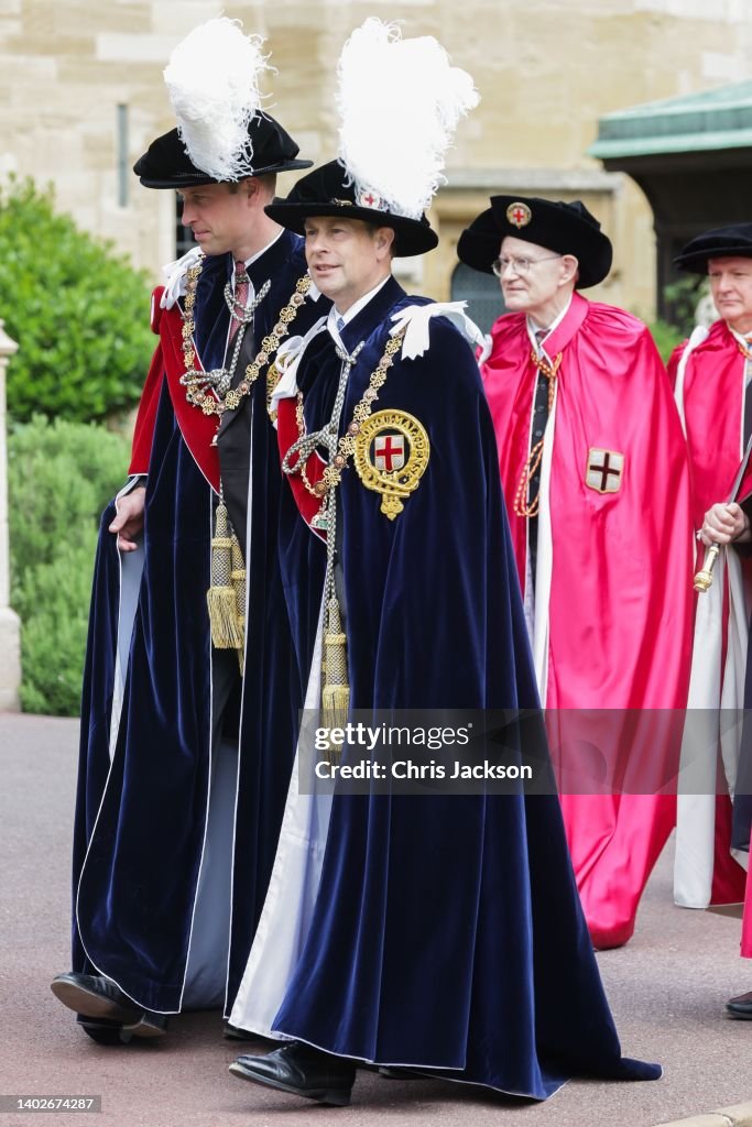 The Order Of The Garter Service At Windsor Castle