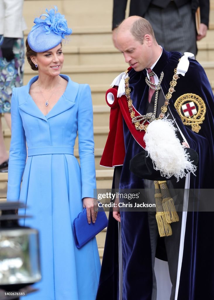 The Order Of The Garter Service At Windsor Castle