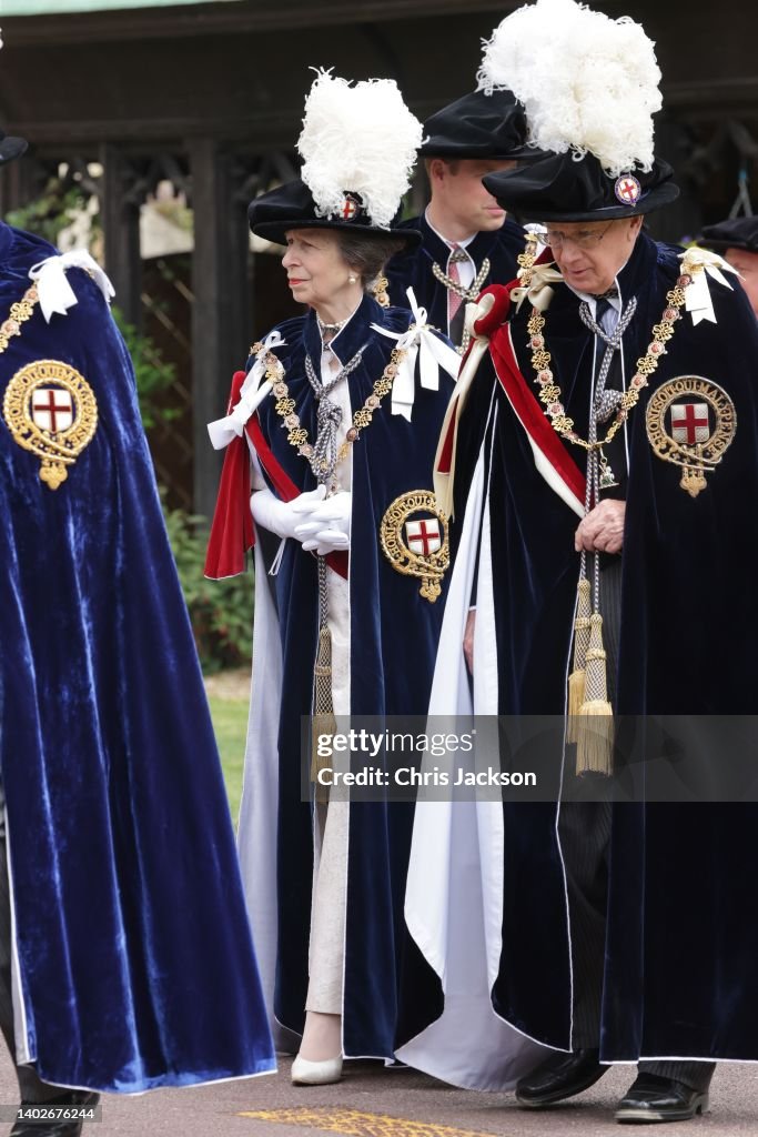 The Order Of The Garter Service At Windsor Castle