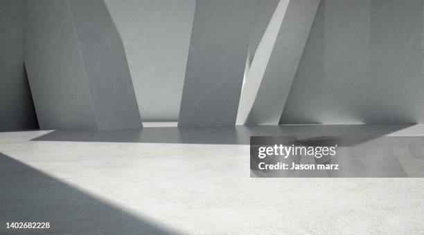 futuristic empty room,3d rendering - simplify complex stock pictures, royalty-free photos & images