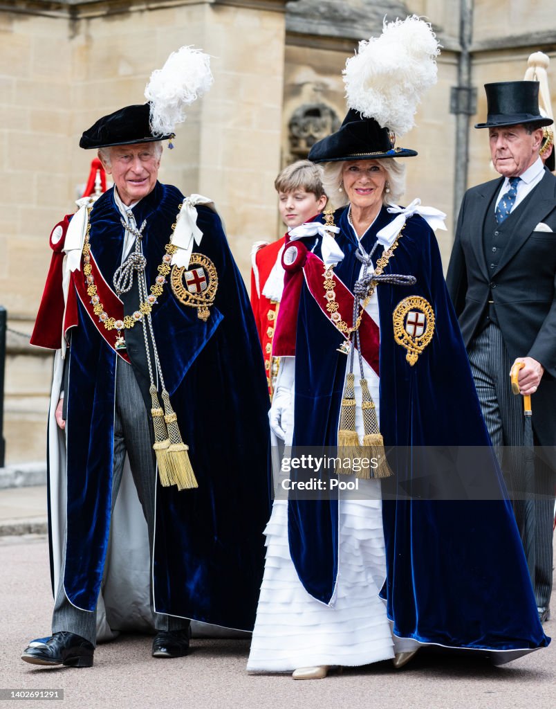 The Order Of The Garter Service At Windsor Castle