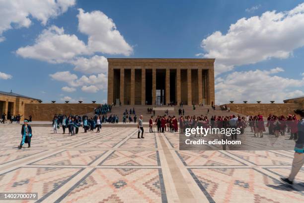 anitkabir - ataturk mausoleum stock pictures, royalty-free photos & images