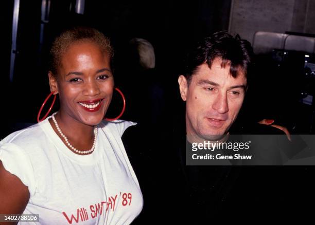 American couple, actors Toukie Smith and Robert De Niro attend the 2nd annual Willi Smith Day at the Tribeca Grill, New York, New York, February 23,...