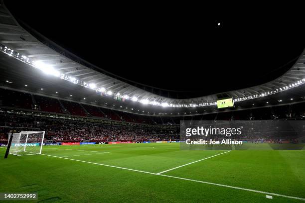 General view is observed during the 2022 FIFA World Cup Playoff match between Australia Socceroos and Peru at Ahmad Bin Ali Stadium on June 13, 2022...
