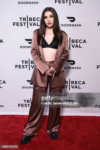 Hannah Marks attends "Don't Make Me Go" premiere during the 2022 Tribeca Festival at SVA Theater on June 13, 2022 in New York City.