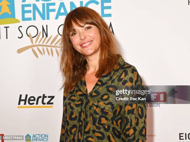 Sandrine Quetier attends the 5th "Action Enfance Fait Son Cinema" photocall at Le Grand Rex on June 13, 2022 in Paris, France.