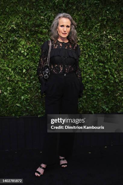 Andie MacDowell attends the CHANEL Tribeca Festival Artists Dinner at Balthazar on June 13, 2022 in New York City.