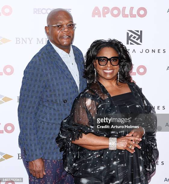 Samuel L. Jackson and LaTanya Richardson Jackson attend the 2022 Apollo Theater Spring Benefit at The Apollo Theater on June 13, 2022 in New York...