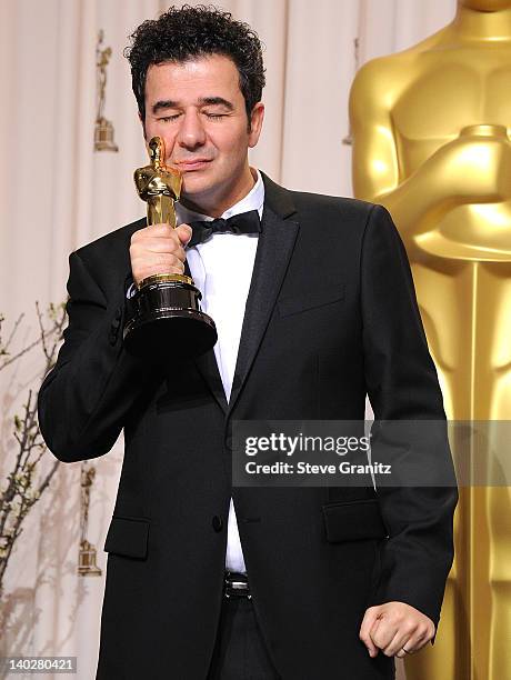 Ludovic Bource poses at the 84th Annual Academy Awards at Grauman's Chinese Theatre on February 26, 2012 in Hollywood, California.