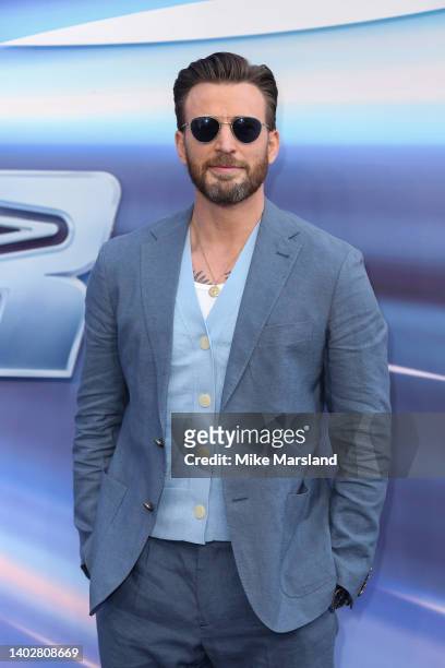 Chris Evansattends the UK Premiere of "Lightyear" at Cineworld Leicester Square on June 13, 2022 in London, England.